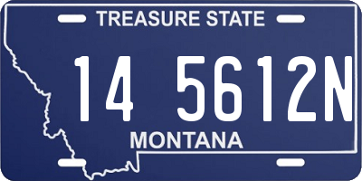 MT license plate 145612N