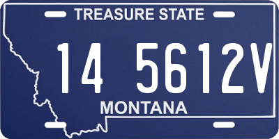 MT license plate 145612V