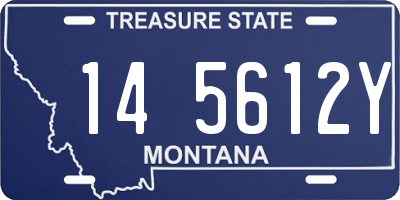 MT license plate 145612Y