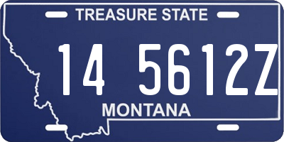 MT license plate 145612Z