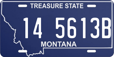 MT license plate 145613B