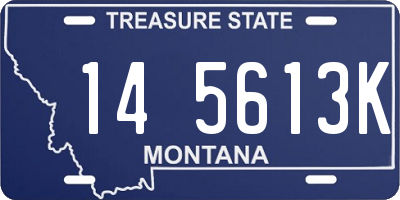 MT license plate 145613K
