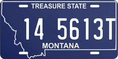 MT license plate 145613T