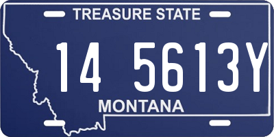MT license plate 145613Y