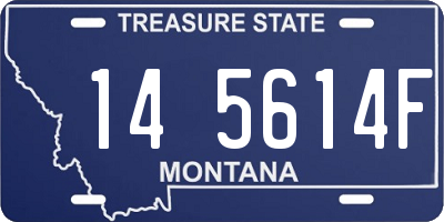 MT license plate 145614F