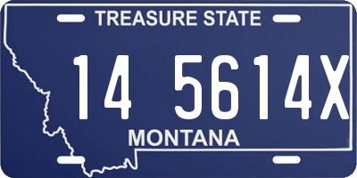 MT license plate 145614X