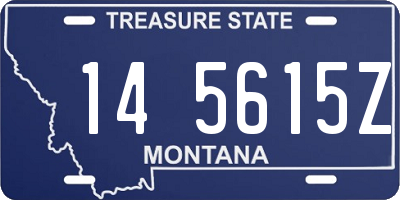 MT license plate 145615Z
