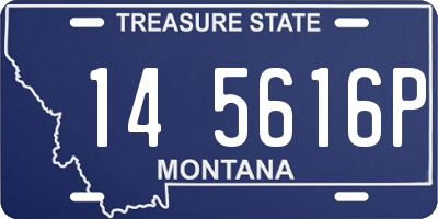 MT license plate 145616P