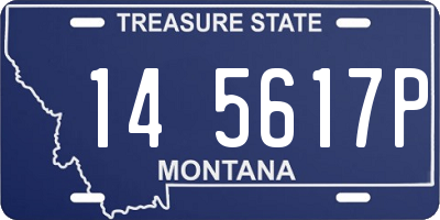 MT license plate 145617P