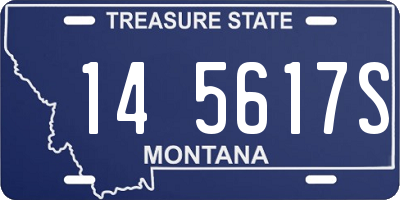 MT license plate 145617S