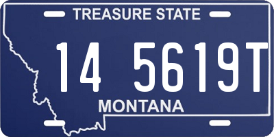 MT license plate 145619T