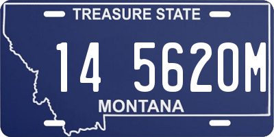 MT license plate 145620M