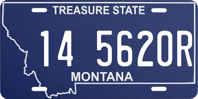 MT license plate 145620R
