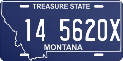 MT license plate 145620X