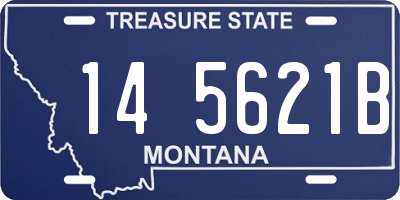 MT license plate 145621B