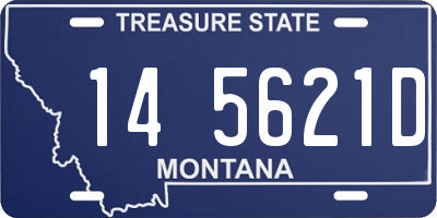 MT license plate 145621D