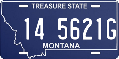 MT license plate 145621G