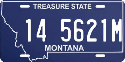 MT license plate 145621M