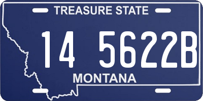 MT license plate 145622B