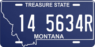 MT license plate 145634R