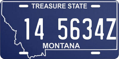 MT license plate 145634Z