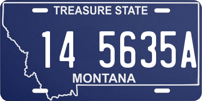 MT license plate 145635A