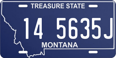 MT license plate 145635J
