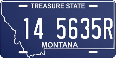MT license plate 145635R