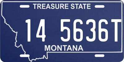 MT license plate 145636T