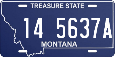 MT license plate 145637A