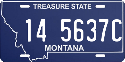 MT license plate 145637C
