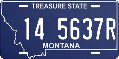 MT license plate 145637R