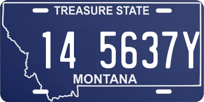 MT license plate 145637Y