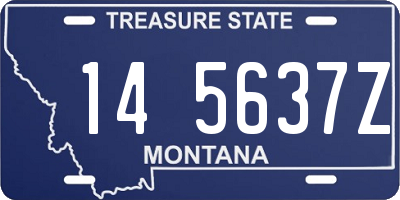 MT license plate 145637Z