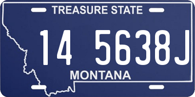 MT license plate 145638J