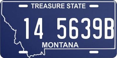 MT license plate 145639B
