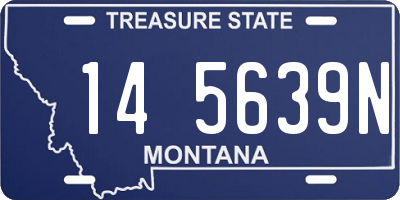 MT license plate 145639N