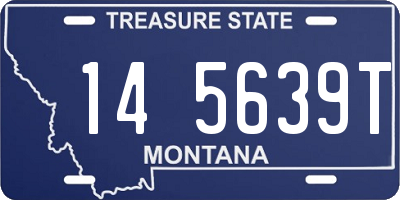 MT license plate 145639T