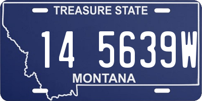 MT license plate 145639W
