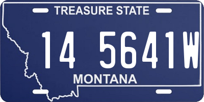 MT license plate 145641W