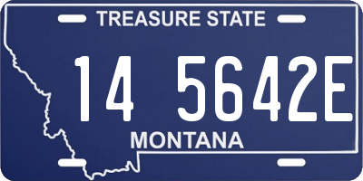 MT license plate 145642E