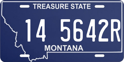 MT license plate 145642R