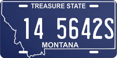 MT license plate 145642S