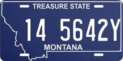 MT license plate 145642Y