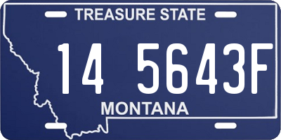 MT license plate 145643F