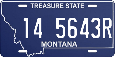 MT license plate 145643R