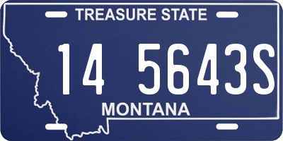 MT license plate 145643S