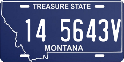 MT license plate 145643V