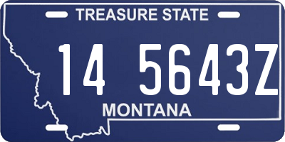 MT license plate 145643Z
