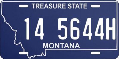 MT license plate 145644H